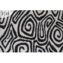 Tissu de tapisserie de canapé de qualité géométrique noir (fth31935)